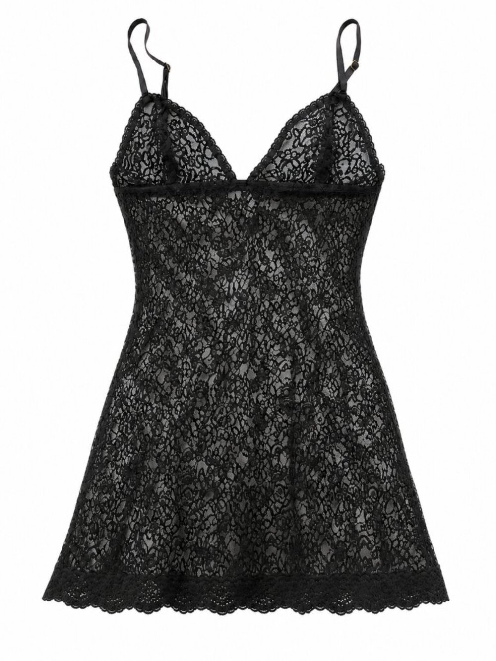 Victoria’s Secret Vintage Y2K Black Lace Slip Dress M